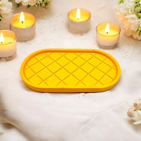 Orange Diamond Tray