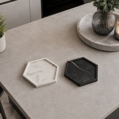Hexa - Håndlagde glassbrikker (4pk)